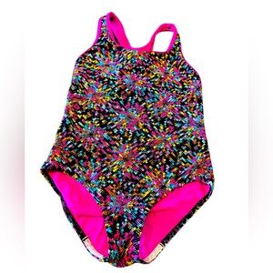 SPEEDO GIRLS ONE-PIECE SWIMSUIT, Size 12